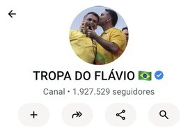 Canal 'Tropa do Flávio' publica mais de duas mensagens enganosas por dia