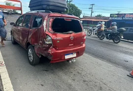 Motociclista fica ferido após colisão com carro na Cidade Universitária