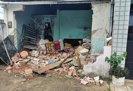 Caminhão perde o controle e quase gera uma vítima fatal na Chã de Bebedouro