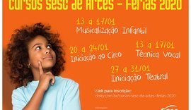 Sesc promove Cursos de Artes durante as férias escolares