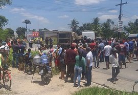 Mulher é atingida por caminhão e fica ferida em trecho da BR-104,  Rio Largo