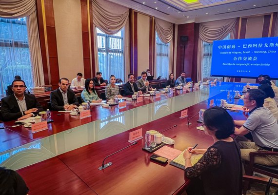 Paulo Dantas se reúne com líderes de Nantong para superar R$ 600 milhões investidos em 2022