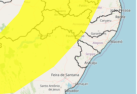 Inmet estende alerta de vendavais para Alagoas até sexta-feira (22)