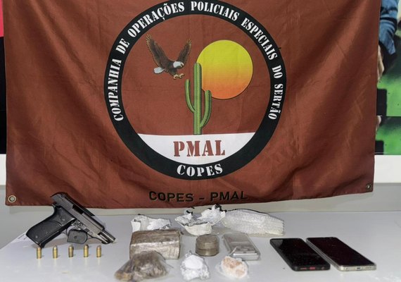 Operações da PM resultam na apreensão de drogas e armas no Sertão de Alagoas