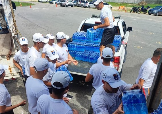 PM arrecada 45 mil garrafas d’água em ação solidária em prol das vítimas do Rio Grande do Sul