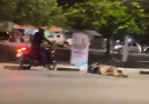 Vídeo: motociclista é derrubada por viatura do DMTT  por não respeitar escolta do G20