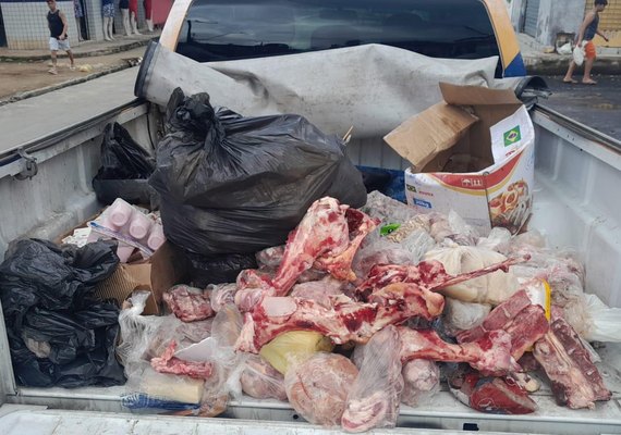 350 kg de produtos estragados são apreendidos na parte alta de Maceió