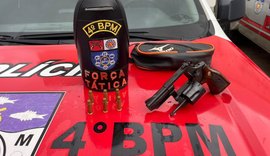 Homem é preso com revólver após abordagem da PM no Clima Bom