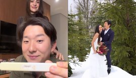 Ex-BBB Pyong Lee anuncia gravidez da esposa Natália Nasser