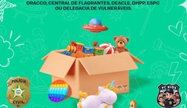 Polícia Civil de Alagoas realiza campanha para doação de brinquedos e alimentos; saiba como participar