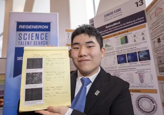Estudante de 17 anos desenvolve IA para identificar TEA e TDAH pela retina