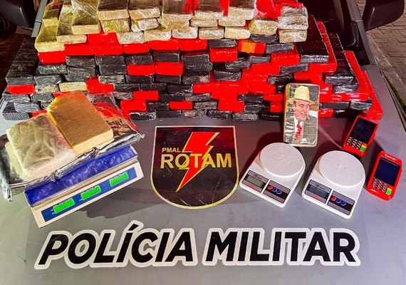 PM registra 25 armas de fogo e 114 quilos de drogas apreendidas na última semana em Alagoas