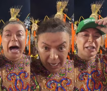 David Brazil perde peruca durante ensaio da Grande Rio e improvisa com boné