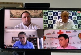 Com Renan Filho em quarentena, Luciano Barbosa participa de reunião de governadores