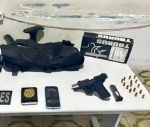 Homem armado finge ser policial da Paraíba e é preso em Arapiraca