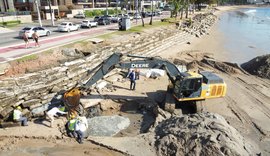 Prefeitura inicia intervenção de urgência em pontos de erosão na costa de Maceió