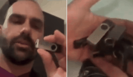 Após aparecer em jogo da seleção, Eduardo Bolsonaro diz que foi ao Catar entregar pen drive sobre 'situação do Brasil'