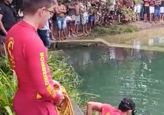 Vídeo: corpo de jovem de 17 anos é encontrado dentro de açude em Fernão Velho