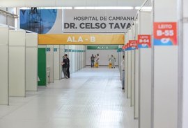 Apenas 14% dos leitos Hospital de Campanha de Maceió estão ocupados