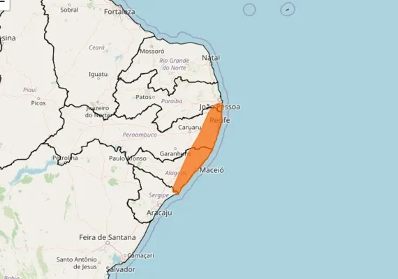 Região norte de Alagoas registra em 24 horas, o maior acumulado de chuvas