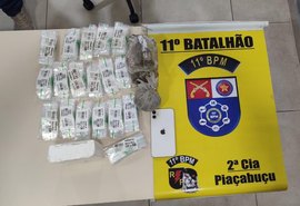 PMAL apreende drogas e detém suspeito de homicídio em cidades do interior