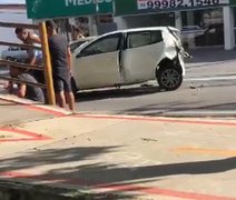 Batida entre cinco carros interdita trecho da Avenida Fernandes Lima
