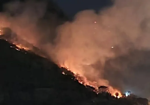 Bombeiros combatem fogo na Floresta da Tijuca por mais de 14 horas