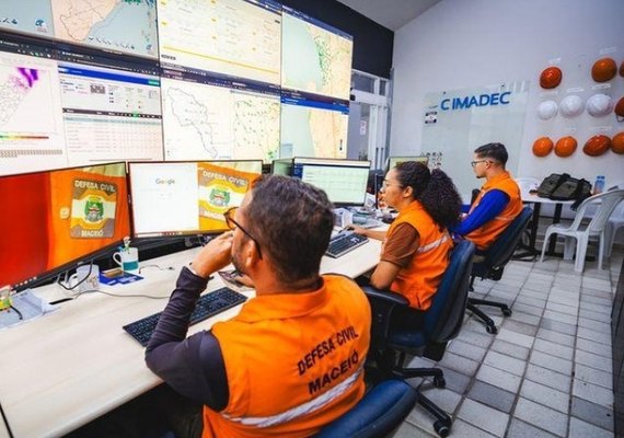 Período chuvoso começa em Maceió nesta quarta (15) e Defesa Civil reforça monitoramento
