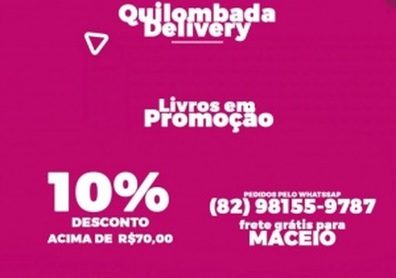 Quilombada faz delivery de livros de autores alagoanos em Maceió