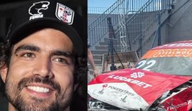 Caio Castro sofre acidente durante treino de automobilismo no Paraná