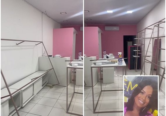 Casa e loja de mulher morta em Murici foram esvaziadas após o crime, diz família