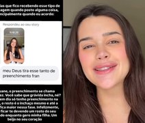 Franciny Ehlke rebate crítica sobre preenchimento: “Se chama gravidez”