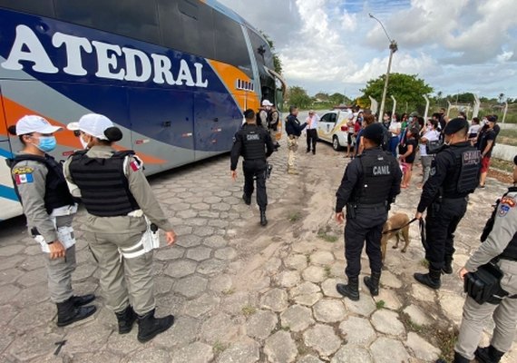 PM-AL e PRF realizam operação conjunta em rodovias que interligam Alagoas e Sergipe