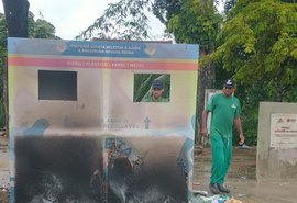 Diferentes Pontos de Entrega de lixo sofrem vandalismo na mesma noite em Maceió