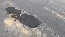Empresa entrega asfalto de má qualidade após receber R$ 13 mi de emenda de Arthur Lira
