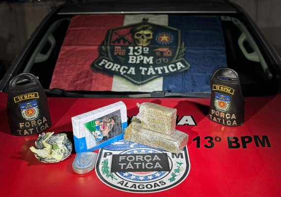 Após denúncia anônima, PM apreende drogas enterradas em grota no Feitosa
