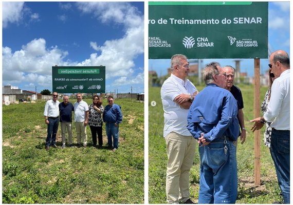 Representantes da Faeal/Senar visitam terreno do futuro Centro de Treinamento em Alagoas