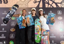 Alagoana de 18 anos fica em segundo lugar no maior campeonato de skate do Brasil