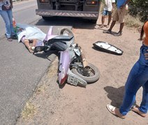 Motociclista morre após ser atropelado por caminhão em Arapiraca