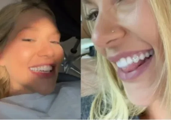 Virginia exibe diamante com a letra V no dente em homenagem a Vini Jr.