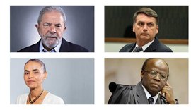 Sem Lula, Bolsonaro lidera e Joaquim empata com Marina em 2º, diz Veja