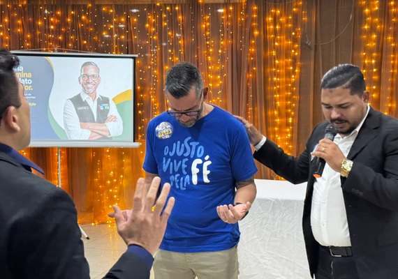 Leonardo Dias fortalece apoio entre cristãos durante reunião com pastores e lideranças