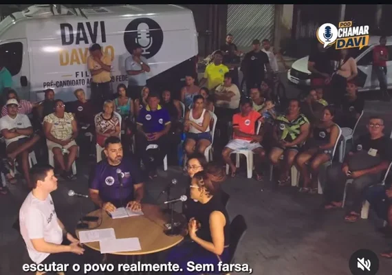 Davi dá largada na pré-campanha com discurso leve e foco no público jovem