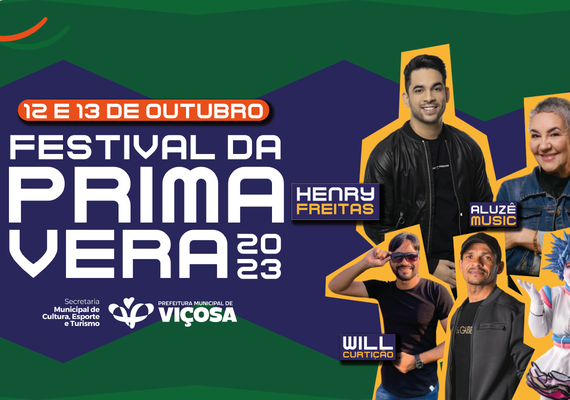 Viçosa anuncia atrações do Festival da Primavera 2023