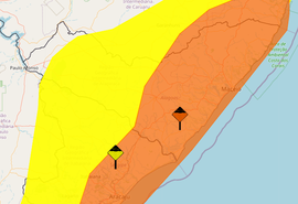 Alagoas tem dois alertas para acumulado de chuvas até quarta-feira (08)