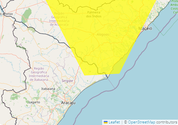 Inmet emite alerta de chuvas intensas para 89 municípios de Alagoas; confira