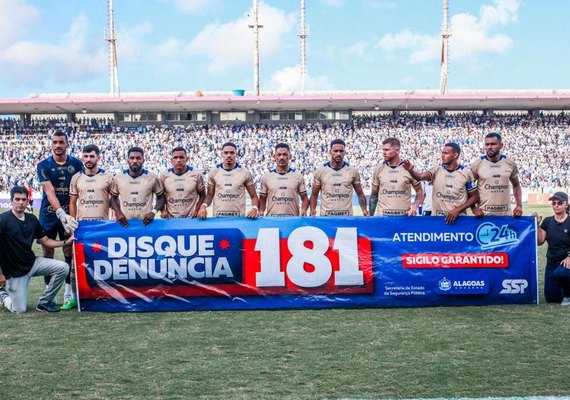 Governo de Alagoas realiza divulgação do Disque-Denúncia no Rei Pelé pelo SSP e FAF