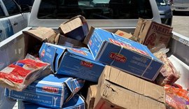 Mais de 1 tonelada de alimentos estragados é apreendida em Maceió