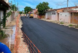 Ruas da Santa Lúcia recebem obras de pavimentação