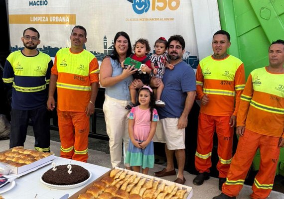Garis de Maceió participam da festa de dois anos dos gêmeos Luma e Davi